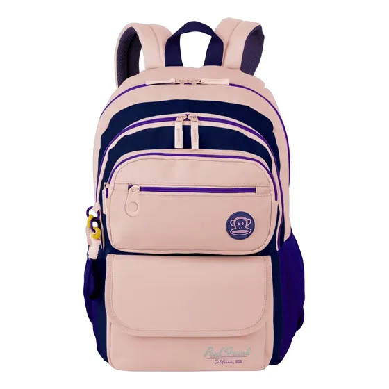 Mochila Com 2 Compartimentos Paul Frank Summer Sestini Rosa
