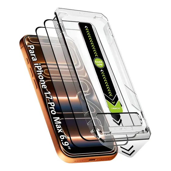 Película 3d C/ Aplicador Para Iphone 17 17 Pro 17 Pro Max