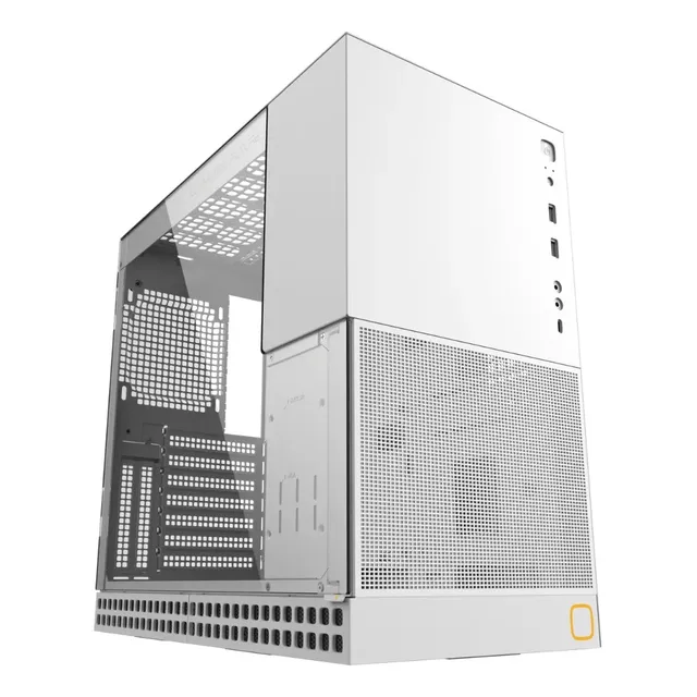 Gabinete Gamer Geometric Future Model 4 King Arthur Branco Negro