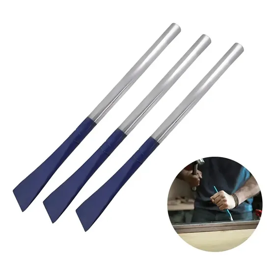 3un Talhadeira De Aço 1/2 X 12 Polegadas 30cm Cromada Azul