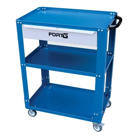 Carrinho Desmontável Azul Com 1 Gaveta Fortg-1446