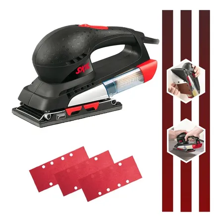 Lixadeira Orbital 7351 200w 3 Lixas Coletor De Pó 220v Skil