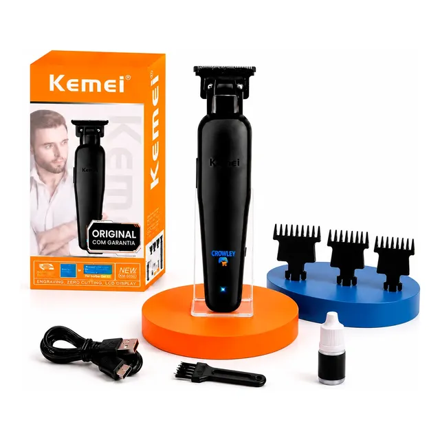 Máquina De Acabamento Profissional Kemei Km-2299 0gap Bivolt