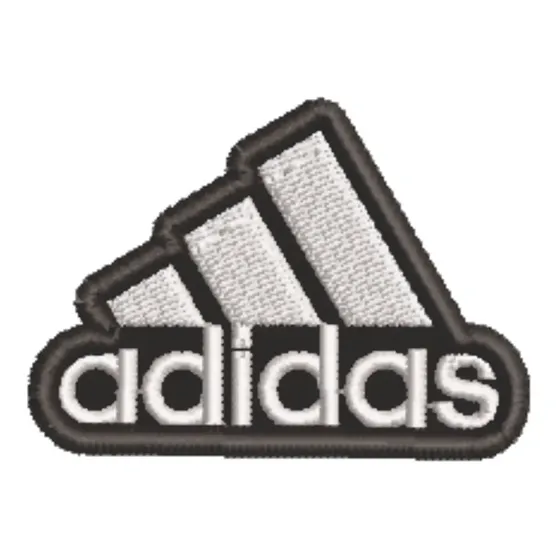 Patch Bordado Listas adidas Logo 5,5x4cm Mrc052l055a040 Branco L