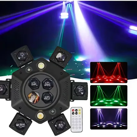 150w Moving Head Light 10 Leds Rgbw Dmx Iluminação Dj Festa 100-240v ~ 50/60hz
