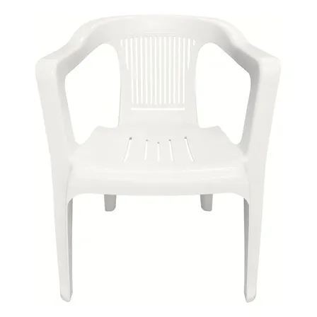 Cadeira Poltrona Plastica Duramax Bistrô Reforçada Branco
