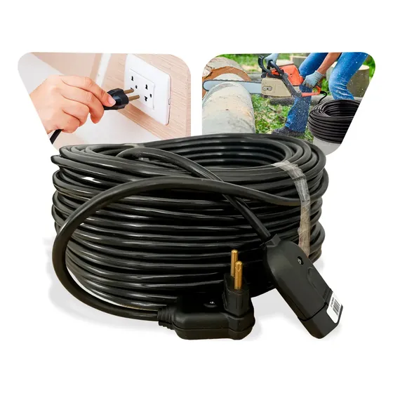 Extensao Eletrica 15m Reforçada Profissional 10/20a Preto