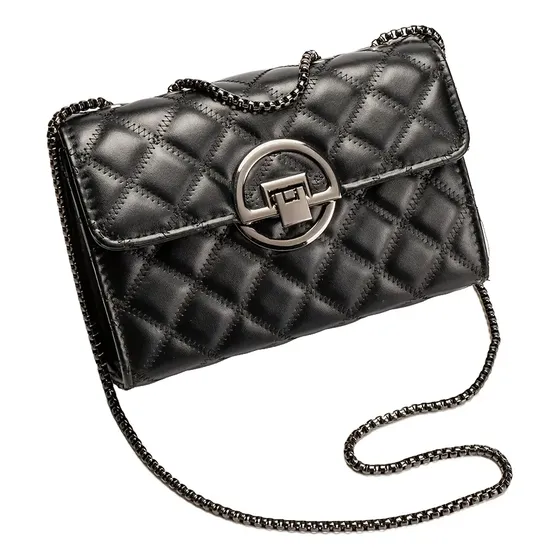 Bolsa Feminina Pequena Transversal Matelasse Bordada