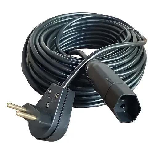 Extensão Elétrica 30 Metros Preta Resistente Jardim Pp 2mm