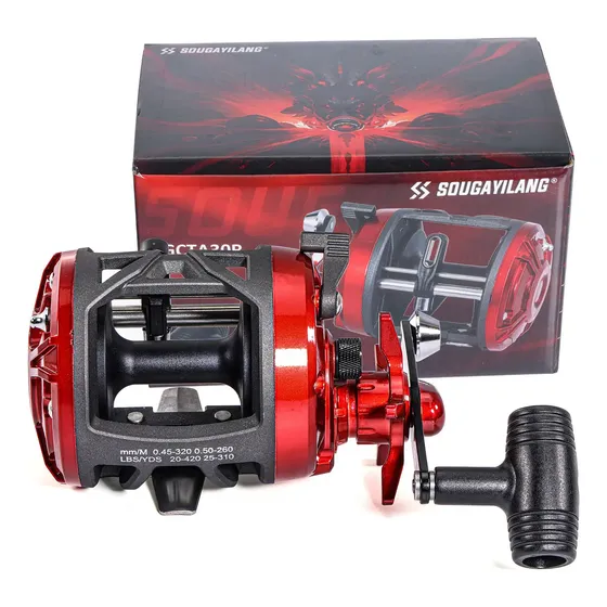 Carretilha Premium Perfil Alto Pro 4.1:1 Drag 25 Kg Direito