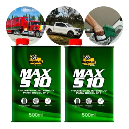 Kit 2 Aditivo Para Diesel Bardahl Max S10 500ml Original