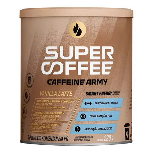 Supercoffee 3.0 Vanilla Latte 220g - Caffeine Army Baunilha