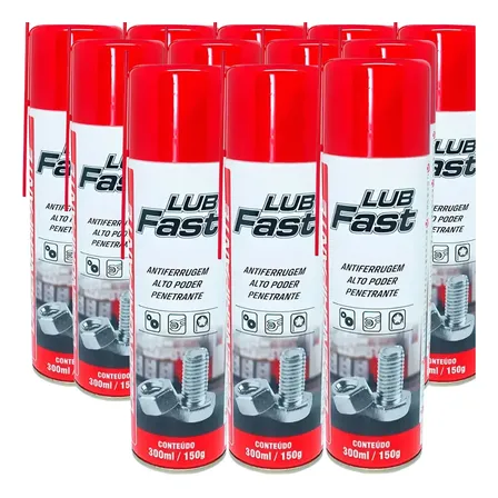 Kit 12 Und Desengripante Lubrificante Antiferrugem Lub Fast