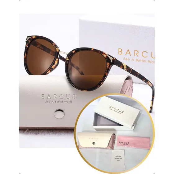 Oculos De Sol Feminino Barcur Polarizado Uv400 Original Nfe