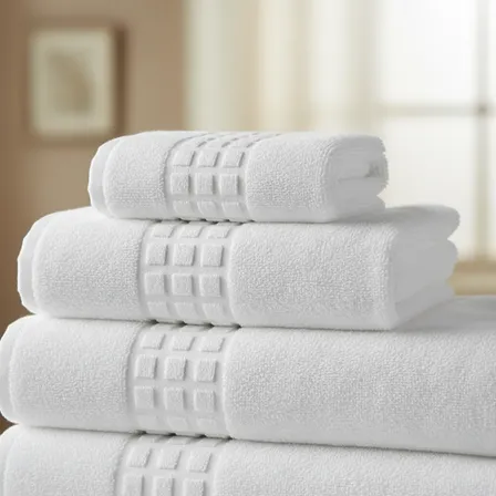 Jogo De Banho 5 Pç Toronto 500 G/m2 Teka Profiline Branco Branco Lisa