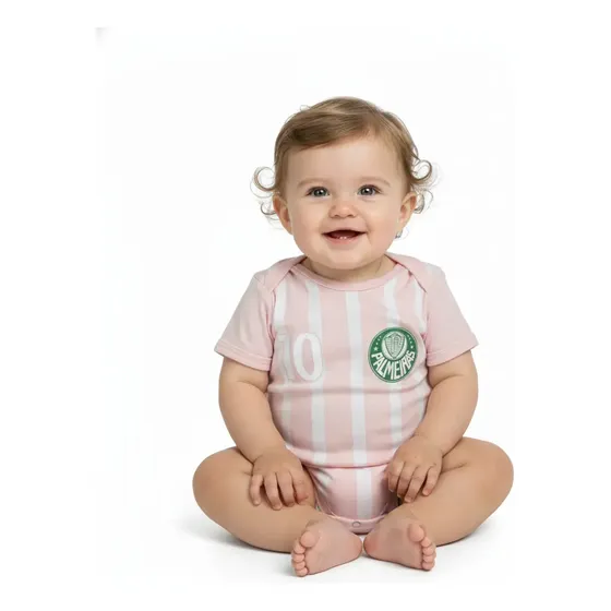 Body Bebê Mesversário Menino Menina Temático Futebol Times