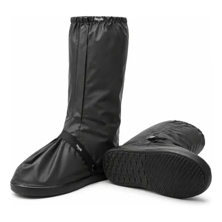 Bota Polaina Impermeável Galocha Para Motociclista E Motoboy Preto L