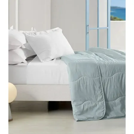 Edredom Altenburg Verano Casal 2.1m X 2.4m Cinza Geométrico