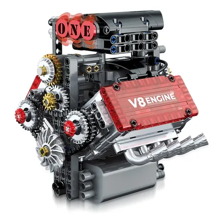 Camewin Conjunto De Blocos De Construção De Motor V8 478 Pcs 478 Motor V-8