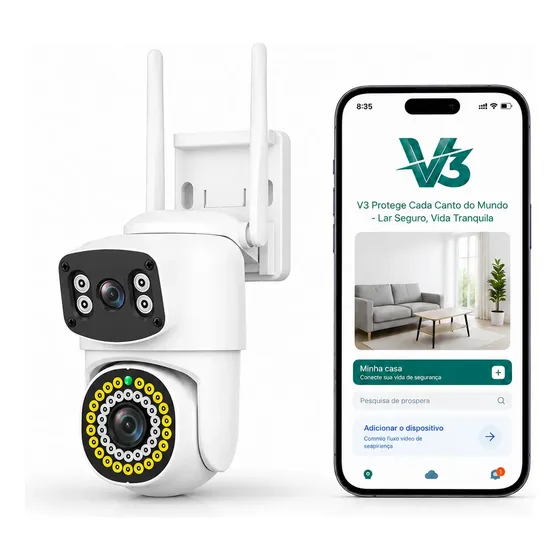 Camera De Segurança V3 Smart Wi-fi Detecção De Movimento