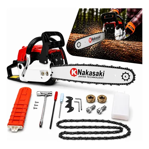 Motosserra A Gasolina Nakasaki 78cc 3.5hp Profissional