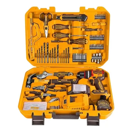 Kit Ferramentas 165 Peças Com Parafusadeira Impacto Ingco Laranja-escuro