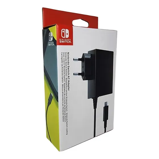 Nintendo Switch Ac Adapter Carregador Fonte Original Bivolt