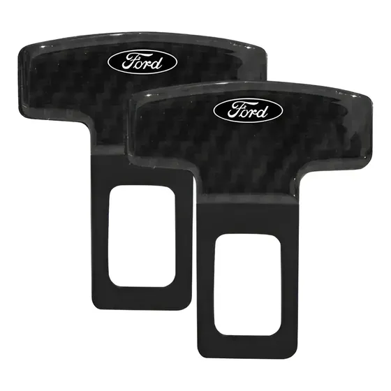 Par Fivela Fecho Anti Beep Cinto Segurança Carbono Ford