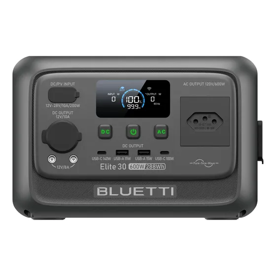 Bluetti Elite30v2 600w Gerador De Energia Solar Portátil
