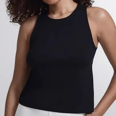 Regata Comfy Inlounge Feminino Insider Preta Liso Pp