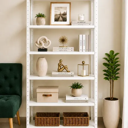 Estante Armário De Aço 6 Bandejas 90cm Branca Branco