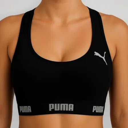 Top Puma Academia Fitness Original Nadador Alta Sustentação Preto M