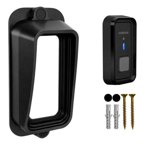 Protetor Anti-furto Chuva Campainha Sem Fio Intelbras Cib101 Preto