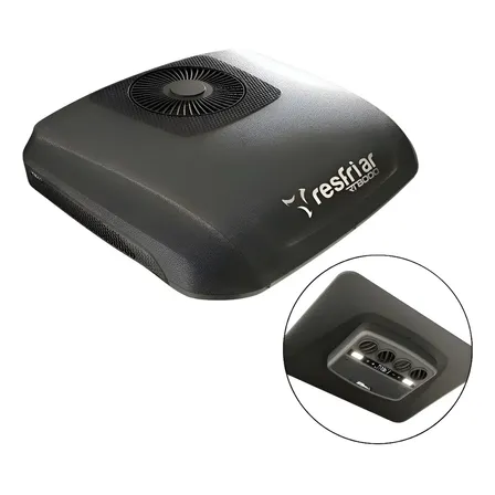 Ar Condicionado Eletrico Caminhão Resfriar Rt 8000 Black 12v