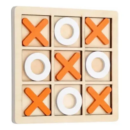 Jogo Da Velha Tabuleiro Madeira Interativo Montessori