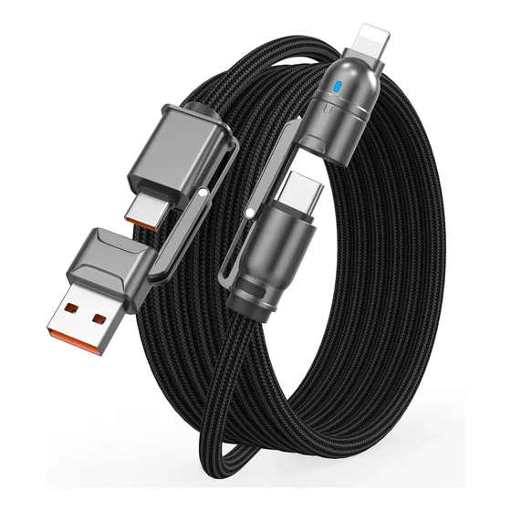 Cabo De Carregador Conector Usb Tipo C Lightning Com iPhone