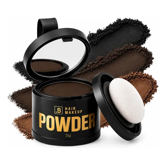 Pó Compacto Powder Hair Maquiagem Cobertura Cabelo Barberada