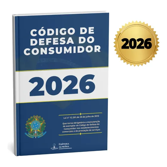 Código De Defesa Do Consumidor 2026 Edição Atualizada - Com Placas Adesivas
