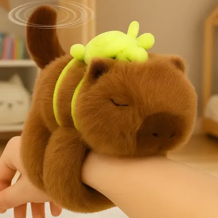 Capivara Braço Pulseira Brinquedo Pelúcia Filó Antialérgico