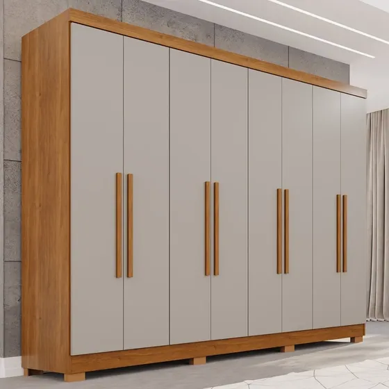Guarda-roupa Casal Com Pés 8 Portas 4 Gavetas França