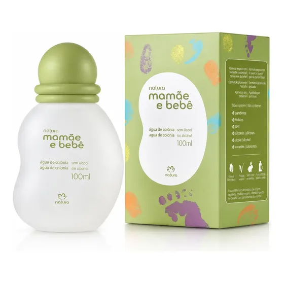 Água De Colônia Mamãe E Bebê Natura 100 Ml