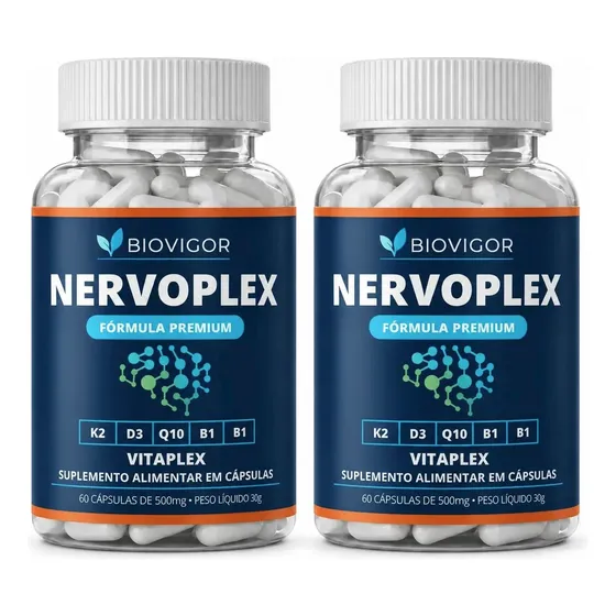 2x Nervoplex 120 Formula Avançada Original Envio Hoje