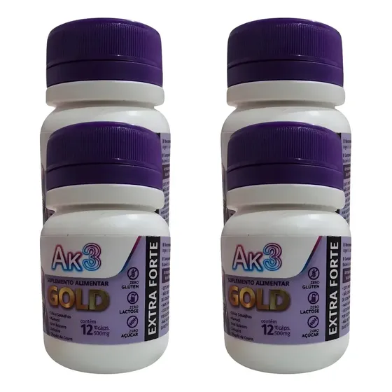 Gold Ak3 Extra Forte - 100% Original 48 Cápsulas