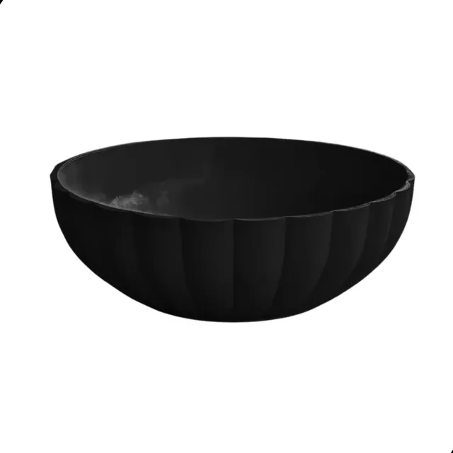 Bacia Cachepot De Planta Flor Suculentas Decorativo Moderno Preto