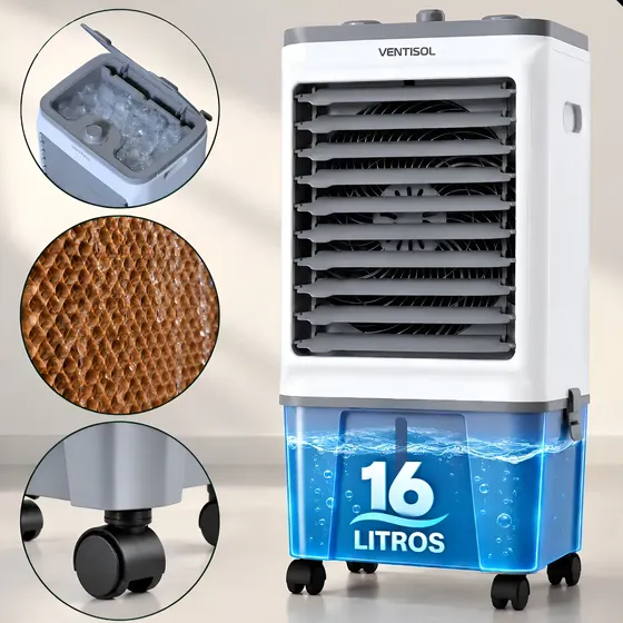 Climatizador Ar Ventilador Umidificador 16 Litros Ventisol