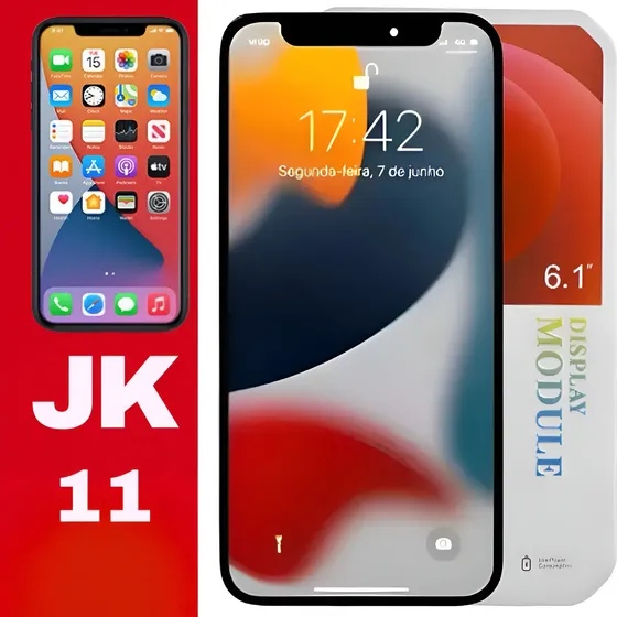 Tela Frontal Display Iphone 11 6.1 Premium Jk + Pelicula 3d+
