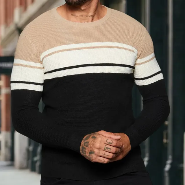 Tricot Careca Listra Broken Rules 590232 Preto+kaqui Listra G