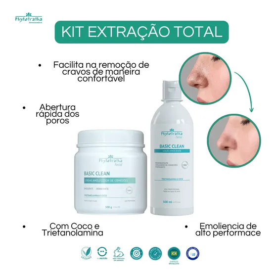 Kit Extração De Cravos Sem Dor - Phytotratha