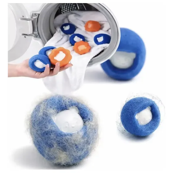 Kit 4pçs Bola Removedora Pelos Para Máquina Lavadora Roupas