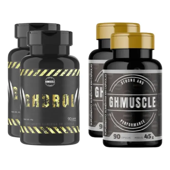 2 Gh Drol + 2 Ghmuscle - Laboratório Ghmuscle